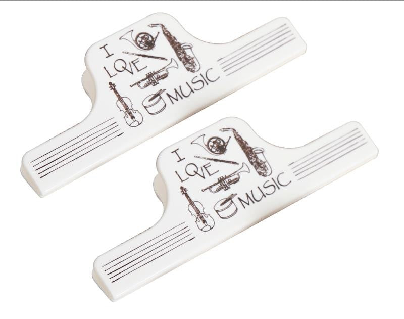 Music Book Clip White